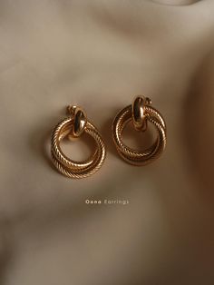 Gabi The Label, Gold Earrings Designs, Girly Jewelry, Gold Jewelry Fashion, Ear Jewelry, Minimalist Jewelry