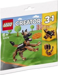 the lego creator dog is in its packaging