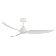 Kuzco Hugo 52" LED Exterior Ceiling Fan Ceiling Fans Without Lights White, White Ceiling Fan In Nursery, Hugger Ceiling Fan White, Exterior Ceiling Fans, Sloped Ceiling, Ceiling Fan, Ceiling, Sleek, Exterior