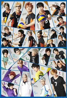 an image of boys with volleyball balls in the collage photo booth for sports magazine