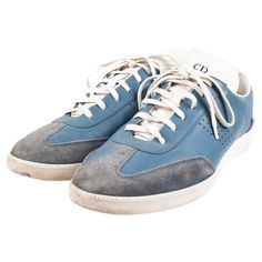 Item for sale is 100% genuine Dior Homme B01 Leather Sneakers by Kim Jones, S130 Color: Blue (An actual color may a bit vary due to individual computer screen interpretation) Material: Leather Tag size: 41EUR, UK 7 1/2, USA8 These shoes are great quality item. Rate 8.5 of 10, very good condition. Actual measurements (inches/centimeters): Width: 10 cm or 3 3/4" Total Length: 28.5 cm or 11 1/4" Modern Blue Sneakers With Perforations, Leather Sneakers Men, Men Shoes Size, Leather Sneakers, Clothing And Shoes, Computer, Men's Shoes, Dior, Fashion Outfits