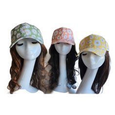 Women's Floral Daisies Baseball Cap Outdoor Summer HatSIZE: ONE SIZE FITS ALLBRAND NEW Cool Belt Buckles, Summer Hats, Hat Sizes, Sun Hats, Belt Buckles, Trucker Cap, Baseball Cap, Caps Hats, Accessories Hats