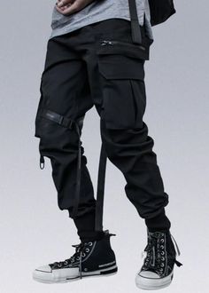 Paratrooper Techwear Pants - Enshadower® - X Techwear Bottoms With Multiple Pockets For Outdoor, Techwear Bottoms With Multiple Pockets For Outdoor Activities, Techwear Bottoms With Tapered Leg And Multiple Pockets, Full-length Techwear Cargo Jeans With Hip Pockets, Military Style Winter Bottoms For Outdoor, Black Combat Pants With Straight Leg, Black Combat Straight Leg Pants, Techwear Cargo Pants For Outdoor Activities, Combat Cargo Pants With Side Pockets