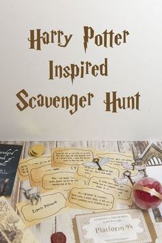 harry potter inspired scavenger hunt