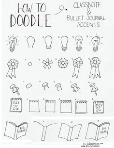 Bullet Journal Icons, How To Doodle, 심플한 그림, Bujo Doodles, Penanda Buku, Sketch Note, Doodle Notes, Sketch Notes, Kraf Diy