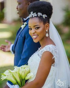 Top Bun Hair, Natural Hair Wedding, Black Hair Updo Hairstyles, Black Wedding Hairstyles, Natural Wedding Hairstyles, Short Box Braids Hairstyles, Natural Hair Bride, Beautiful Bridal Hair, Wedding Hairstyles With Veil