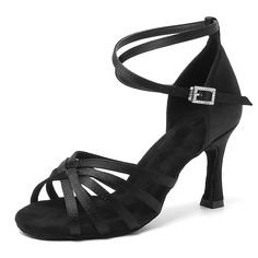 Category:Salsa Shoes,Latin Dance Shoes,Dance Shoes; Upper Materials:Satin; Embellishment:Solid Color,Buckle; Lining Material:Synthetic; Heel Type:Cuban Heel; Actual Heel Height:3.35; Gender:Women's; Size Suggestion:standard size, select your usual size; Toe Shape:Open Toe; Style:Professional,Softer Insole; Heel Height(inch):3 - 4; Outsole Materials:Suede; Occasion:ChaCha,Ballroom Dance,Performance,Indoor; Age Group:Adults'; Customized Shoes:Customizable; Production mode:Self-produce; 2024 Trends:Basic,Satin; Foot Length:; Size chart date source:Provided by Supplier.; US Size:null; UK Size:14.5; EU Size:50 Salsa Dance Shoes, Brown Sandals Heels, Salsa Shoes, Latin Shoes, Latin Dance Shoes, Satin Shoes, Ankle Strap High Heels, Cuban Heels, Salsa Dancing