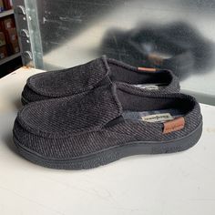 Brand New Unused Ships In 1 Business Day Not All Have Tags Comfortable Black Slippers With Rubber Sole, Black Casual Slip-on Slippers, Casual Black Slip-on Slippers, Comfortable Black Slippers For Leisure, Comfortable Black Slippers For Casual Wear, Comfortable Black Slip-on Slippers, Black Slippers With Cushioned Footbed, Comfortable Black Slippers With Cushioned Footbed, Comfy Black Slip-on Slippers