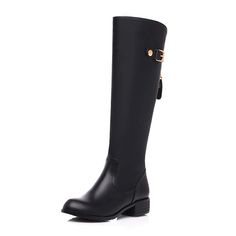 PRICES MAY VARY. Heel Height measures approximately 1.38 inches(3.5cm) Shaft measures approximately 15.75 inches(40cm), Boot opening measures approximately 15.35 inches(39cm) around Stylish knee high boots designed with genuine leather, round toe, low chunky heel, buckle and back zip can make you feel comfortable All the above data take US size 6 as the measuring standard Handmade to order Condition: 100% Brand New with Box
 
Size Options: US size 4.5, 5, 5.5, 6, 6.5, 7, 7.5, 8, 8.5, 9, 9.5, 10, Fitted Knee-high Boots With Zipper Closure And Round Toe, Black Knee-high Boots With Low Heel Medium Width, Knee-high Riding Boots With Buckle Closure, Black Knee-high Boots With Leather Lining, Medium Width, Black Wide Calf Knee-high Boots With Buckle Closure, Heel Knee High Boots, Designer Boots, Chunky Heel, 11 11