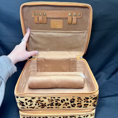 perfect for jewelry or skincare Jewelry Case With Handle, Cowhide Travel Jewelry Case, Leather Jewelry Travel Case, Vintage Suitcase Jewelry Holder, Luxury Rectangular Travel Jewelry Storage Case, Pendant Bracelet, Jewelry Case, Casual Boots, Fashion Sunglasses