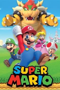 super mario bros wii game poster