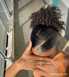 Two Braids In Front With Slick Back Natural Hair, 4b Slick Back Bun, Black Women Sleek Bun, 4c Natural Hairstyles Slick Back, Slick Back Curly Hair Black Women, Sleek Back Bun 4c Hair, Slick Back Bun Hairstyles Black Women, Short Hairstyles For Black Women Curly, Slick Back Braid Black Women