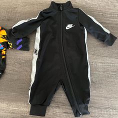 Basically Brand New Worn Once! He Grew Very Quickly Black Cotton Onesie For Playwear, Fitted Black Onesie For Playwear, Casual Black Onesie For Playtime, Black Long Sleeve Tops For Playwear, Sporty Black Tops For Playtime, Nike Casual Long Sleeve Onesie, Casual Black Long Sleeve Onesie, Nike Onesie, Wedding Plans