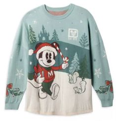 DISNEY Parks Sweater Spirit Swearer for Adults- Christmas WDW - Size XS NWT | eBay Mickey Mouse Vintage, New Mickey Mouse, Jersey Sweater, Mickey Christmas, Mickey Mouse Christmas, Disney Sweaters, Spirit Jersey, Disney Shop, Vintage Mickey