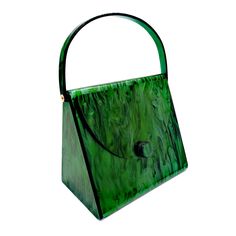 PRICES MAY VARY. [Material]: This retro evening bag is made of high quality acrylic, with glitter marbling pattern, and acrylic handle, it can easily match with your clothes, and make you attractive in the crowd. [Dimensions]: The size of the evening clutch is 7.68*6.69*4.33 inches; It has enough room for daily basics, such as cellphone, keys , lipstick, small wallet, credit cards, tissues, makeup and so on. [Unique Design]: The acrylic flap with buckle on the front side makes it easy to open an Designer Travel Bags, Acrylic Bag, Vintage Leopard, Unique Purses, Vintage Clutch, Clutch Purse Evening, Top Handle Handbags, Ladies Handbags, Pearl Design