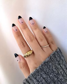 November Nails, Cute Nails For Fall, Stylish Nails Designs, Trendy Nail Design, Short Nail Designs, Fall Nail, Fall Nail Designs, Short Acrylic Nails, Black Nails