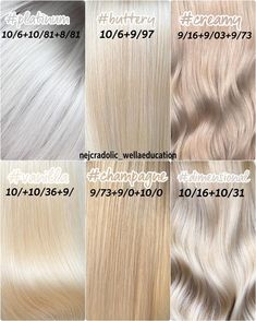 Platinum Blonde Shades, Pearl Balayage Hair, Champagne Blonde Hair Wella, Pearl Toner For Blonde Hair, Pearl Hair Color Blondes, Pale Beige Blonde Hair, Wella Blonde Toner Formula, Beige Hair Formula, Platinum Beige Blonde Hair