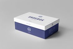 the shoebox packaging is designed to look like it has an open box on top