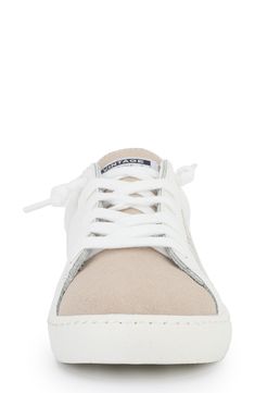 A sporty sneaker features a star logo and eye-catching panels for chic style. 1" platform Round toe Lace-up vamp Synthetic upper, lining, manmade sole Imported Sporty Sneakers, Star Logo, Vintage Havana, Adidas Superstar Sneaker, Havana, Vintage Shops, Nordstrom Rack, Womens Sneakers, Chic Style