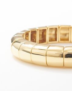 Stacks well with others. Our Remi slip-on bracelet fits comfortably on any size wrist and is finished with a luxuriously thick layer of ethically-sourced gold plating (we’re not shy). Wear all three colors together or create a custom look with pieces from your own collection. Keep Jewelry, Three Color, Italian Charm Bracelet, Gold Plating, Sale Items, Gold Plate, Charm Bracelet, Plating, Slip On