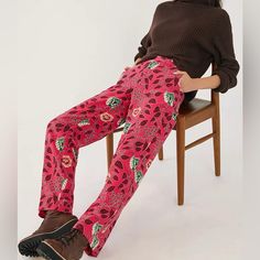 As Seen On Amy Robach Good Morning America Floral Tailored Wide Leg Pants By Scotch & Soda Unlined A Study Of Scale And Drama, These Playfully Printed Wide-Legs Are A Statement-Making Addition To Your Styling Carousel. 15" Waist, 15.25" Rise, 31" Inseam, 10.5" Leg Opening Amy Robach, Scottish Women, Pineapple Yellow, Orange Brick, Cropped Cargo Pants, Leopard Print Pants, Slim Chinos, Floral Print Pants, Linen Blend Pants