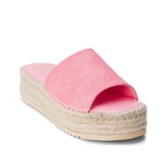 Beach by Matisse-Skylar Platform Sandal Summer vibes are pretty strong in the Beach by Matisse Skylar platform sandal. The single-band vegan slide boasts a contrasting espadrille base that exhibits beachy flair. Padded footbeds offer optimal comfort. Pink Sandals With Textured Footbed For Beach, Pink Platform Slippers For Beach, Pink Platform Slippers With Round Toe For Beach, Pink Round Toe Platform Slippers For Beach, Pink Textured Sandals For The Beach, Pink Open Toe Platform Slippers For Beach, Pink Open Toe Platform Slippers For Vacation, Pink Sandals With Textured Footbed For Spring, Pink Platform Slippers For Beach In Spring