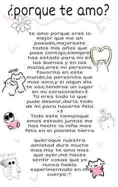 a poem written in spanish with pictures of animals