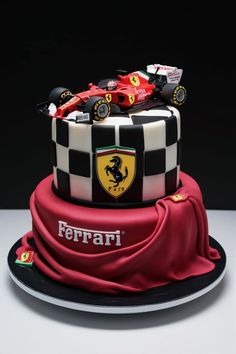 Celebrate His Birthday with a Stylish F1 Ferrari Cake F1 Cake Ferrari, Car Cake Decoration, F1 Bday Cake, Cake Designs Car, Formula 1 Cakes For Men, Car Design Cake, Pastel Formula 1, Formula 1 Birthday Cake, Ferrari Car Cake