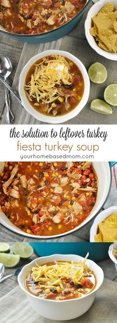 the solution to leftover turkey fiesta soup is so much tasty it's easy and delicious