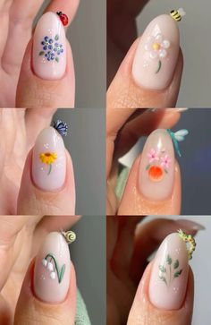 #bugs #nails #nailinspo #ladybug #acrylicnailart #nailart #longnails #bug #buggirl Ladybug Nail Art, Ladybug Nails, Hello Kitty Nails Art, Asian Nails, Gel Nails Diy, Summery Nails, Cute Acrylic Nail Designs, Nail Art Designs Videos, Nails Polish