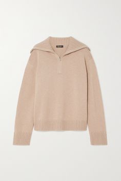 Each of Loro Piana's sweaters is made at the label's Italian mill using time-honored techniques. This style is knitted from sumptuous blush cashmere for a relaxed fit and has a zipped neckline. Wear yours with everything from tailoring to jeans. Marled Sweater, Future Clothes, Vintage Inspired Outfits, Luxury Women Fashion, Professional Attire, Half Zip Sweaters, Simple Trendy Outfits, Loro Piana, Classic Outfits