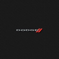 the dodge logo is shown in red on black carbon fiber, and it appears to be made