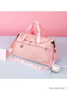 BagForLove - Stylish Pink Gym Shoulder Bag With Adjustable Strap, Functional Pink Shoulder Duffle Bag, Pink Functional Duffle Shoulder Bag, Pink Gym Duffle Bag With Zipper Closure, Pink Sporty Duffle Bag With Zipper, Pink Sporty Gym Bag With Zipper Closure, Pink Sporty Duffle Bag With Zipper Closure, Sporty Pink Gym Bag With Zipper Closure, Sporty Pink Duffle Bag With Zipper Closure