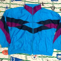 Mens Xl Has A Roll Up Hood Inside The Collar Condition:In Great Shape.No Holes Or Stains 1980s Sports Sport Sportswear Athletic Athletics Apparel Streetwear Street Wear Fashion Style Colorful Logo Spellout Spell Out Fitness Training Gym Workout Track Practice Running Vintage Blue Adidas Jacket, Track Practice, 80s Adidas, Street Wear Fashion, Colorful Logo, Adidas Trefoil, Blue Adidas, Logo Color, Vintage Colors