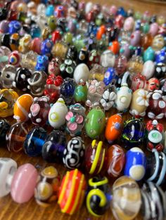 Beautiful big handmade glass beads from Varanasi India , currently strung into 13-14" necklaces. Each bead is more or less the size ( circumference) of a dime, some closer to a nikel. Handpicked from glass maker's Ganges River studio. I just couldn't say "no", and bought too many! $125 for a lot of 5. Luxury Multicolor Large Beads, Luxury Artisan Multicolor Beads, Large Murano Glass Beads For Jewelry Making, Glass Bead Necklaces, Ganges River, Bead Necklaces, Handmade Glass Beads, Varanasi, Glass Bead Necklace