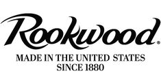 the logo for rokwood made in the united states since 1800, with black and white lettering