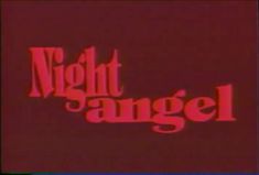 the title for night angel is shown in red