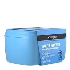 Brand: NeutrogenaColor: WhiteFeatures: 25-count of ultra-soft, pre-moistened Neutrogena Makeup Remover Face Wipes with a micellar-infused triple emollient formula remove makeup and cleanse skin while leaving it feeling refreshed, soft, smooth and conditionedMakeup remover facial cleansing towelettes work to dissolve all traces of dirt, impurities, oil and makeup on skin while also removing pollution, sweat and sunscreen, for superior cleansing and makeup removing power at your fingertipsFacial cleansing wet wipes are ophthalmologist-, dermatologist-, and allergy-tested and gentle around the eye area. The effective formula removes up to 99% of makeup--even stubborn waterproof mascara--without tuggingOur Clean Promise to you and the Planet. These facial cleansing wipes are made with 100% pla Sweat Makeup, Facial Cleansing Wipes, Neutrogena Makeup Remover, Makeup Removing, Makeup Waterproof, Face Wipes, Neutrogena Makeup, Makeup Remover Wipes, Remove Makeup