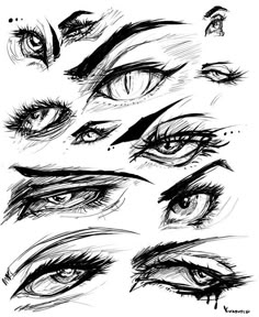 an image of eyes drawn in pencil