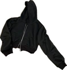 Black Zipper Hoodie For Streetwear, Casual Black Hooded Jacket With Ribbed Cuffs, Black Hoodie Sweatshirt With Zipper Closure, Black Hoodie With Zipper Closure, Black Hooded Sweatshirt With Zipper, Black Hooded Sweatshirt With Zipper Closure, Casual Black Hooded Jacket With Zipper, Black Casual Hooded Jacket With Zipper Closure, Casual Black Hooded Jacket With Zipper Closure