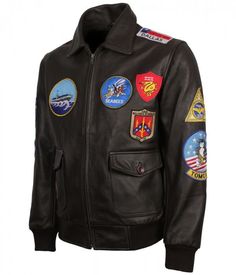 Tom Cruise Maverick Top Gun Leather Jacket on Sale at US Leather Mart. Buy Now! Pilot Style Leather Outerwear For Fall, Leather Motorcycle Outerwear With Long Sleeves, Leather Long Sleeve Motorcycle Outerwear, Moto Leather Jacket With Long Sleeves, Leather Long Sleeve Outerwear For Motorcycling, Brown Leather Military Outerwear, Military Style Leather Outerwear For Fall, Fall Military Leather Outerwear, Biker Style Long Sleeve Leather Jacket