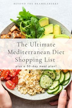 Medatrainian Diet, Chicken Recipes Paleo, Recipes Mediterranean Diet, Mediterranean Diet Shopping List, Diet Shopping List, Mediterranean Diet Snacks