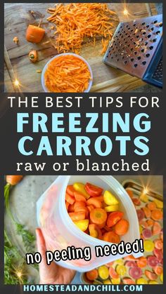 the best tips for freezing carrots raw or unbleached no peeling needed