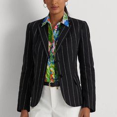 New Beautiful Lauren Taipa Blazer. New With Tags. Original Price $395.00 Linen Blazers Women, Tailoring Details, Ralph Lauren Blazer, Lauren By Ralph Lauren, Ralph Lauren Women, Tweed Blazer, Linen Blazer, Ralph Lauren Womens, Black Blazers