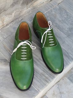 Crafted Leather Handmade Men Two Tone Green Suede Leather Oxford Lace up Dress Shoes on Storenvy Green Leather Shoes For Office, Formal Green Oxfords With Leather Lining, Elegant Green Dress Shoes With Leather Lining, Green Leather Lace-up Dress Shoes, Green Leather Dress Shoes With Goodyear Welt, Fitted Green Leather Shoes With Leather Sole, Green Leather Shoes With Almond Toe And Leather Lining, Green Leather-lined Dress Shoes For Formal Occasions, Elegant Green Lace-up Leather Shoes