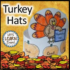 a turkey hat with the words turkey hats written on it and an image of a turkey