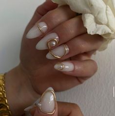 Gorpcore Nail, Middle Eastern Nails, Greta Van Fleet Nails, Korean Inspired Nails, Jewel Nails, Edgy Nail Art, Milky Nails, Art Deco Nails, Hello Nails