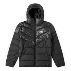 Nike hooded Stay Warm Athleisure Casual Sports Down Jacket Black 928833-010 (Men's) Western Wear Outfits, Athleisure Casual, Western Wear, Nike Jacket, Stay Warm, Down Jacket, Athleisure, Black Men, Mens Jackets