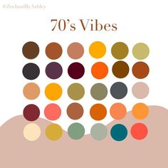 the cover of 70's vibes, with an image of different colored circles