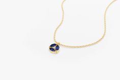 "Blue Sapphire Necklace / Genuine Sapphire Necklace in 14k Gold / Unique Sapphire and Diamond Pendant / September Birthstone / Push Present Ferkos Fine Jewelry Item Details *Made to Order. *Gold Kt: 14K SOLID GOLD *Custom Gold Color: Rose Gold, Yellow Gold, White Gold *Diamond Cut: Round *Number of Diamond and Size: 1 Diamond 1.20MM *Gemstone and Cut: Natural Genuine Sapphire / Marquise Cut *Sapphire Marquise Size: 3pcs 4 x 2 MM *Total Diamond CTW: 0.01ctw *Total Sapphire Ctw: 0.32ctw *Diamond C Yellow Gold Sapphire Necklaces For Wedding, Fine Jewelry Sapphire Necklace With Polished Finish, Sapphire Necklace With Polished Finish, Luxury Sapphire Necklace In 14k Gold, Yellow Gold Jewelry With Round Pendant, Yellow Gold Sapphire Round Pendant Necklace, Sapphire Diamond Necklace Fine Jewelry Gift, Yellow Gold Sapphire Necklace With Diamond Cut, Yellow Gold Sapphire Jewelry As Gifts